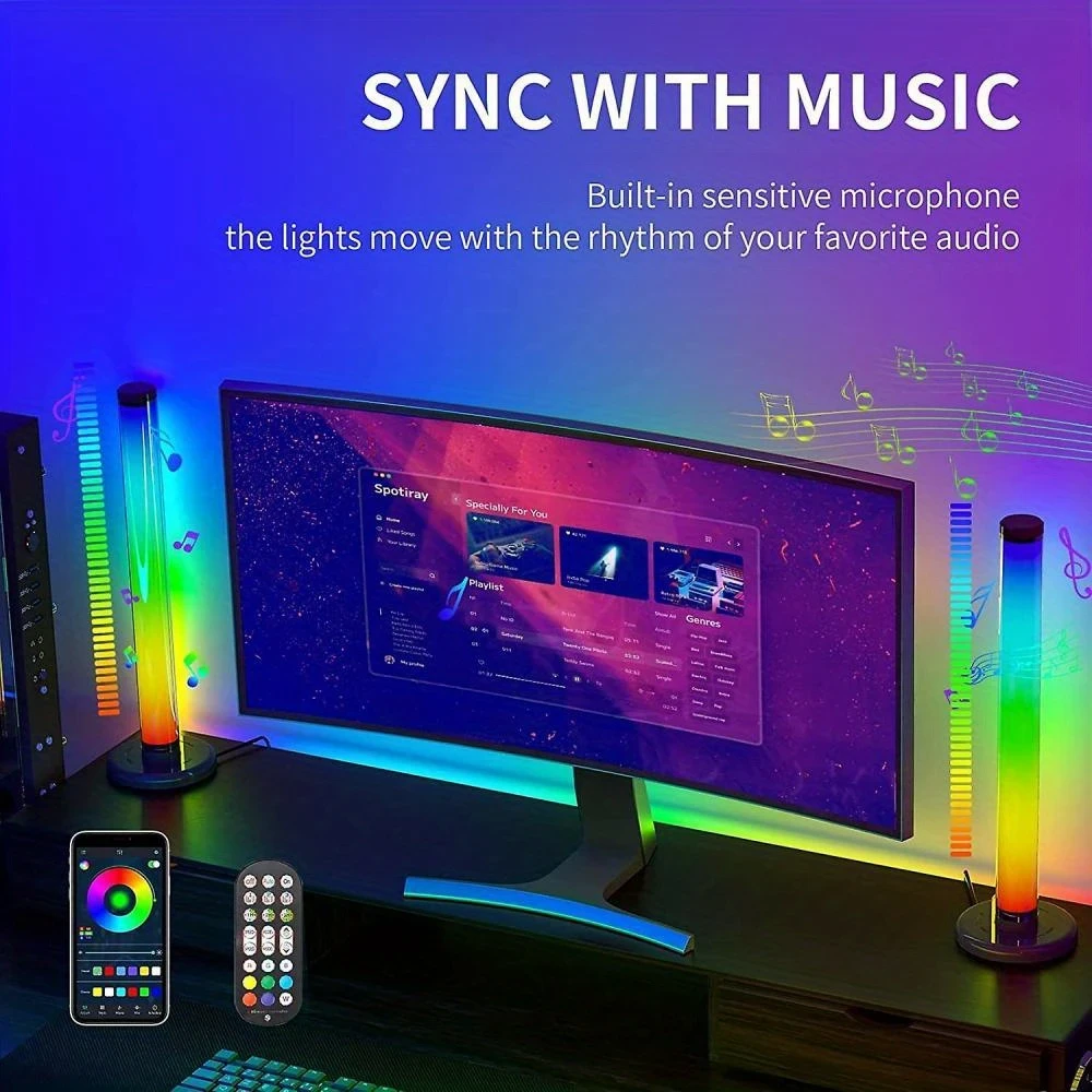 RGB LED Light Ambient Lighting 42 CM – Perfect for Mood Lighting and Home Decor