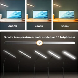 iFalarila Dimmable 160 LED Clip-On Desk Lamp – Perfect for Focused Lighting in Any Space
