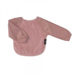 Sleeved Bib | 6-18 Months | Dusty Pink