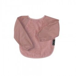 Sleeved Bib | 6-18 Months | Dusty Pink