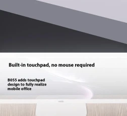 New B055 Business Leather Large Touch Version Bluetooth Folding Keyboard