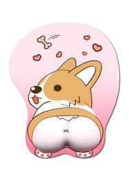 Keji dog dog mouse pad dog wrist pad cartoon creative pattern girl Keji PP silicone wristband
