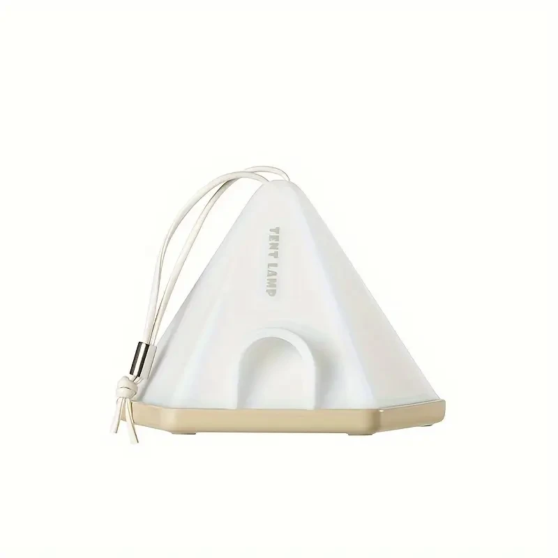 1pc Tent-Shaped LED Pendant Light – USB Rechargeable 1200mAh Lithium Battery, Multi-Mode Mood Lighting for Bedroom, Home, Office Decor, Desk & Scene Decoration