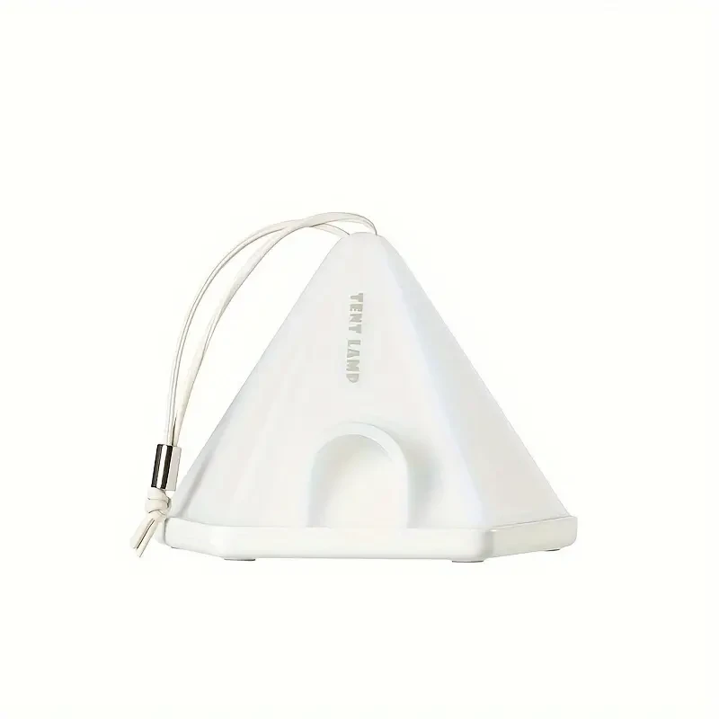 1pc Tent-Shaped LED Pendant Light – USB Rechargeable 1200mAh Lithium Battery, Multi-Mode Mood Lighting for Bedroom, Home, Office Decor, Desk & Scene Decoration