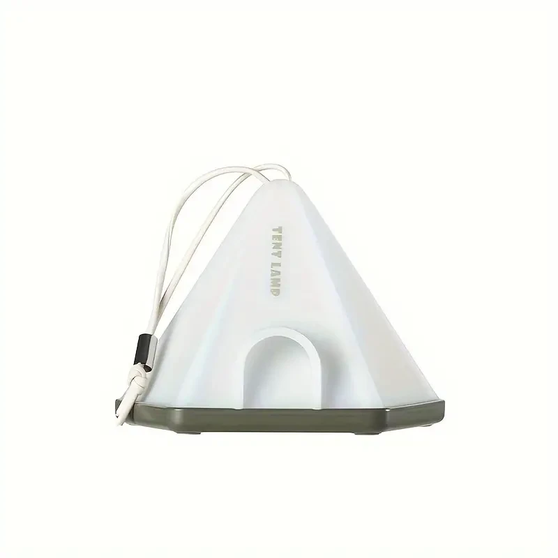 1pc Tent-Shaped LED Pendant Light – USB Rechargeable 1200mAh Lithium Battery, Multi-Mode Mood Lighting for Bedroom, Home, Office Decor, Desk & Scene Decoration