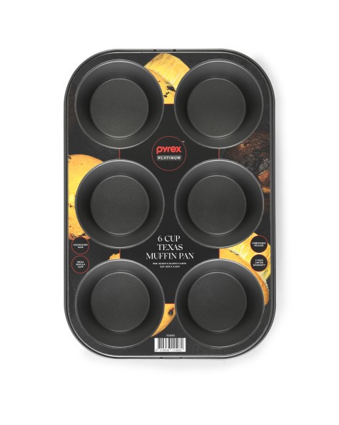 Platinum™ 6 Cup Texas Muffin Pan - Pyrex