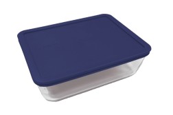 Simply Store™ 11 Cup Rectangle Container with Blue Lid  - Pyrex