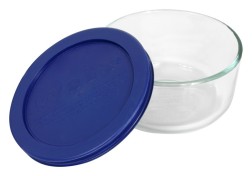Simply Store™ 2 Cup Round Container with Blue Lid - Pyrex