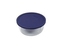 Simply Store™ 2 Cup Round Container with Blue Lid - Pyrex