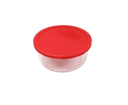Simply Store™ 2 Cup Round Container with Red Lid  - Pyrex