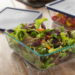 Simply Store™ 3 Cup Rectangle Container with Blue Lid - Pyrex