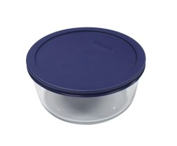 Simply Store™ 4 Cup Round Container with Blue Lid  - Pyrex