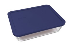 Simply Store™ 6 Cup Rectangle Container with Blue Lid  - Pyrex