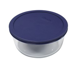 Simply Store™ 7 Cup Round Container with Blue Lid  - Pyrex