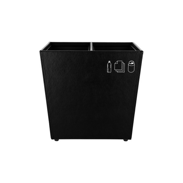 Recycle Waste Bin Black 2pc 3.8L - Noble & Price