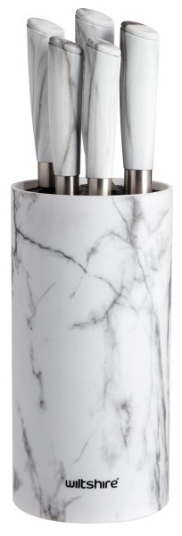 Marble Knife Block 6 Pieces - Wiltshire