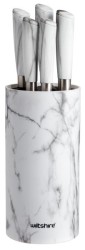 Marble Knife Block 6 Pieces - Wiltshire