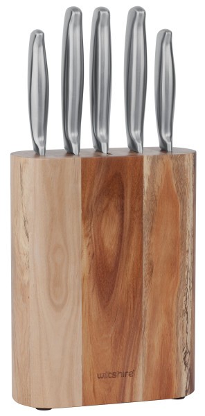 Metropolitan Stainless Steel Block - 6Piece - Wiltshire