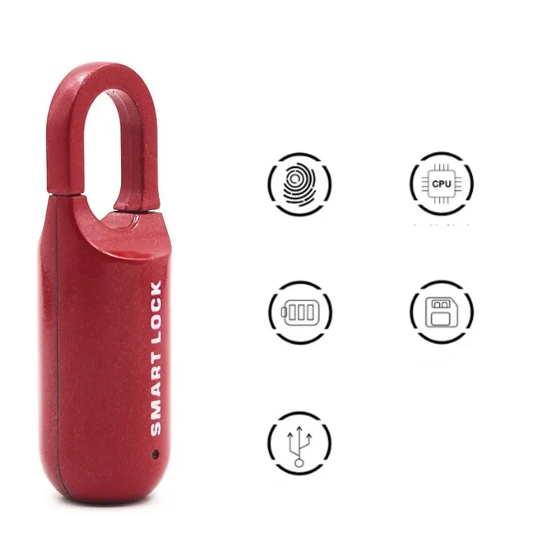 Portable Smart USB Rechargeable Fingerprint Padlock