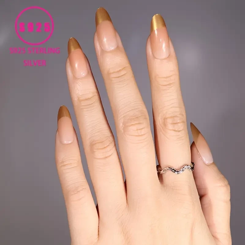 Adjustable Open Ring for Women - Elegant French Style White Golden-Plated Intertwined Bands with Sparkling Stones – Perfect Valentine’s Day Gift, Everyday Luxury Jewelry, Adjustable Embedded Stones Band for Women’s Daily Wear