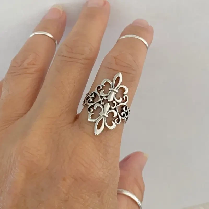 1pc Elegant Bohemian Golden Stainless Steel Open Ring – Perfect Gift for Women, Ideal for Daily Wear and Holiday Parties, Adjustable Size, Fashion Jewelry, Elegant Ring, Stainless Steel Ring