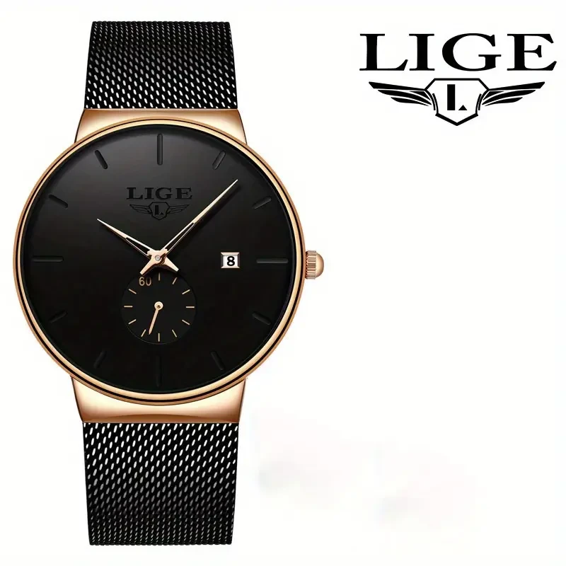 LIGE Fashion Women's/Men's Watch Top Brand