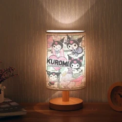 Melody Elegant Kuromi-Themed Table Lamp – Adjustable Tri-Color Lighting & Extendable Design for Bedroom & Living Room Charm