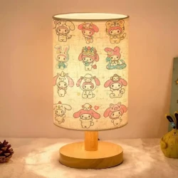 Adorable Melody Table Lamp with Cute Character Prints – USB Powered, Adjustable Tri-Color Lighting, 274.32 cm Tall, Perfect for Bedroom & Living Room