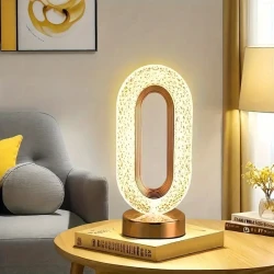 Portable Crystal Desk Lamp – Cordless LED Night Light with Adjustable Brightness & 3 Color Modes, USB Rechargeable Gift for Home Décor, Birthdays & Holidays