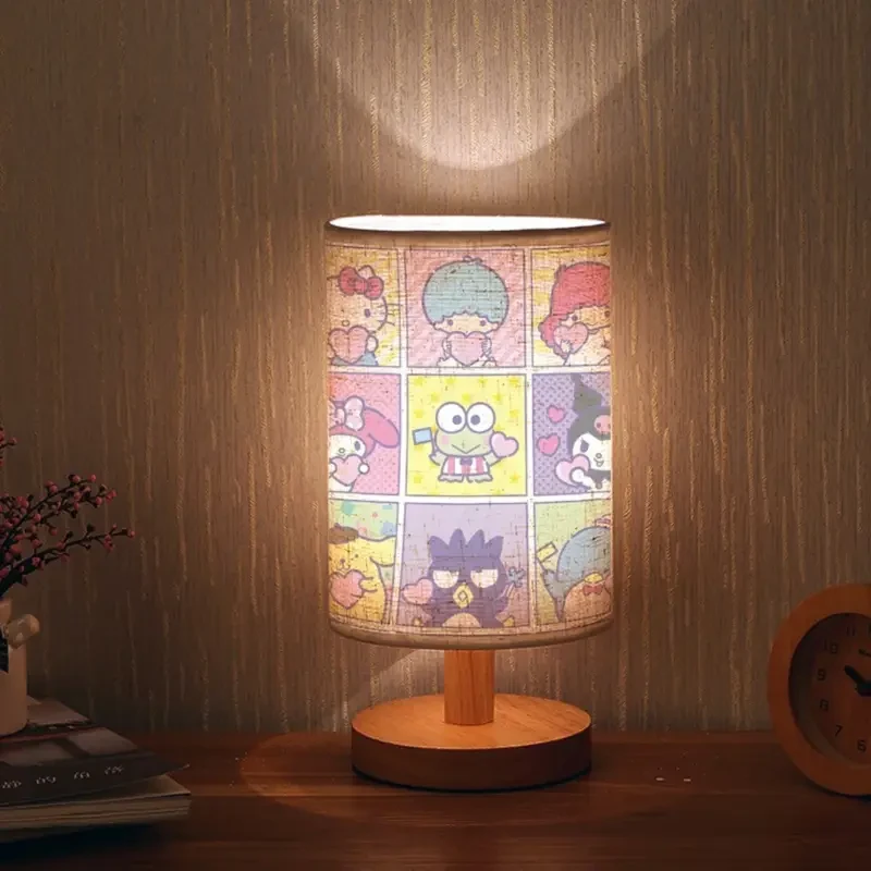 1pc Sanrio HelloKitty Melody Contemporary Art-Inspired Retro Table Lamp with Cute Character Prints, Perfect for Adding Charm to Any Room, Mother’s Day Gift Suitable for Bedroom and Living Room, Tri-Color Adjustable Lighting up to 274.32 cm High