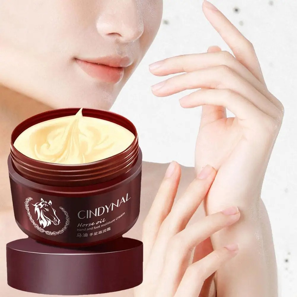 Horse Oil Hand and Foot Salve Cream – Natural Heel Repair Cream for Drying, Cracking, and Moisturizing