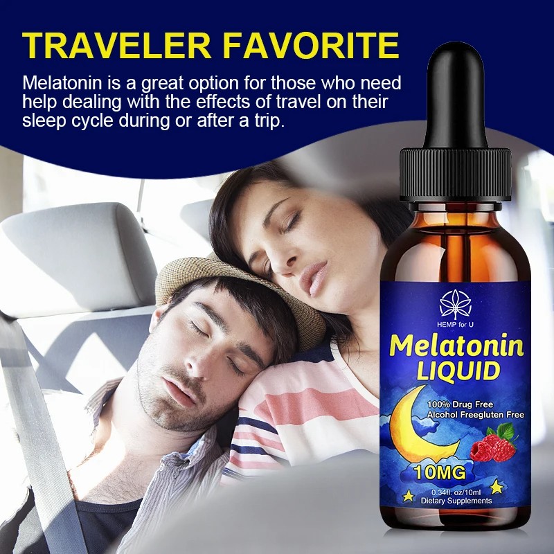 Melatonin DropIns 10mg – Liquid Sleep Aid Support for Healthy Sleep