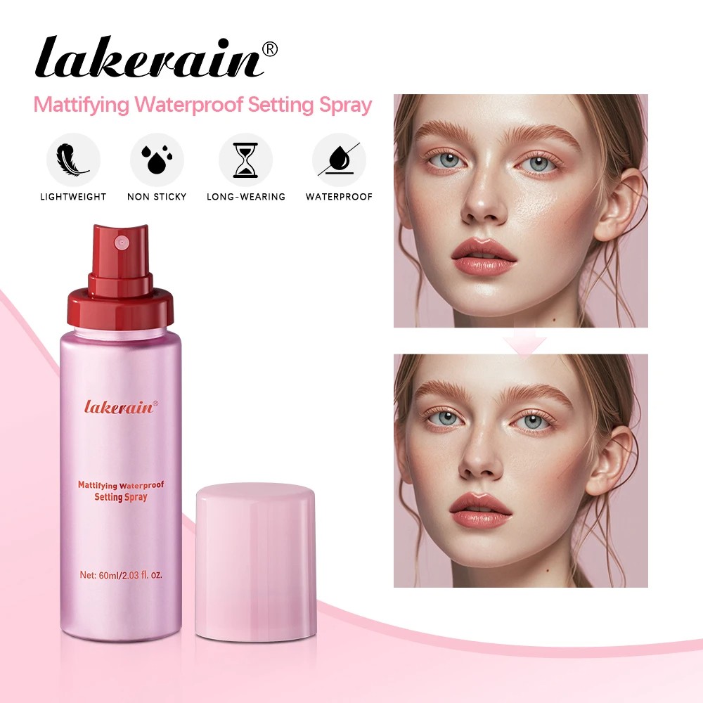 Mattifying Waterproof Setting Spray – Glossy Matte Base Makeup Control Oil