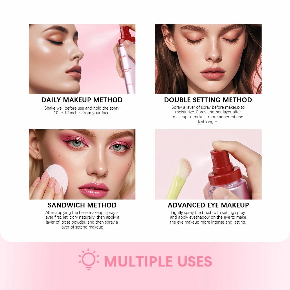 Mattifying Waterproof Setting Spray – Glossy Matte Base Makeup Control Oil