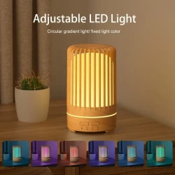 Soundwave Technology Aroma Diffuser Humidifier with 7-Color LED Lights – USB Powered, Mini Essential Oil Diffuser for Bedroom, Office, Cafe & Yoga, Birdcage Design, Timer Setting, 150ml