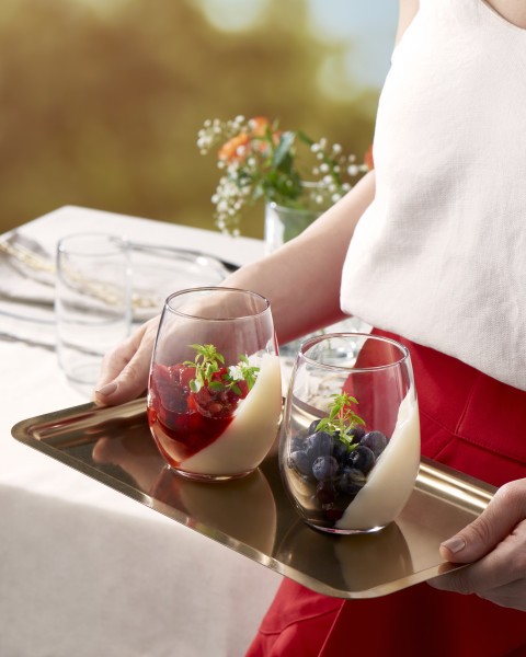 Amber Stemless Wine Glass 350ml Set 6 - Pasabahce