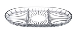 Elegant Divided Oval Plate 28x16.5cm - Pasabahce
