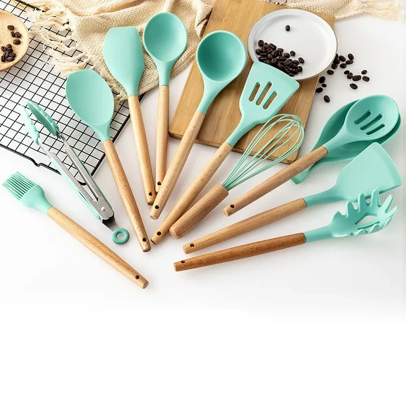 Baking Tools Three-piece Pizza Set Wooden Handle Round Spatula