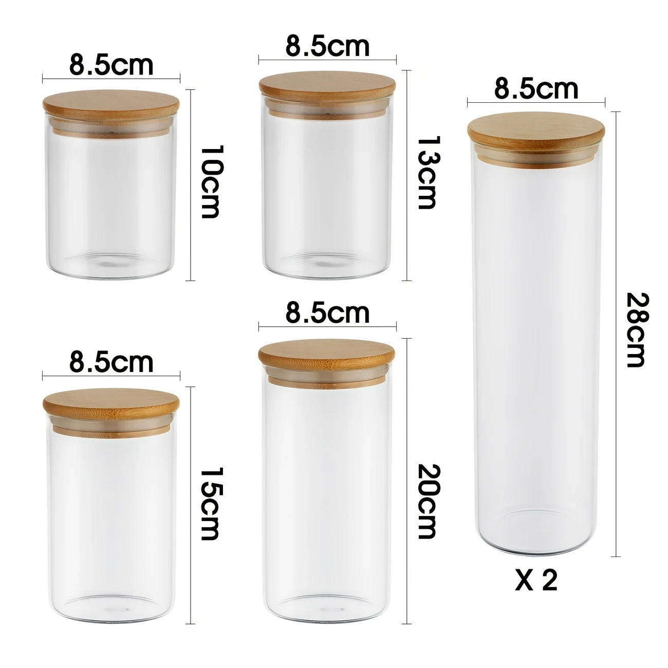 Set of 3 Cast Iron Kitchen Canisters with Wooden Lids – Elegant and Durable Storage for Your Tea, Coffee, and Sugar