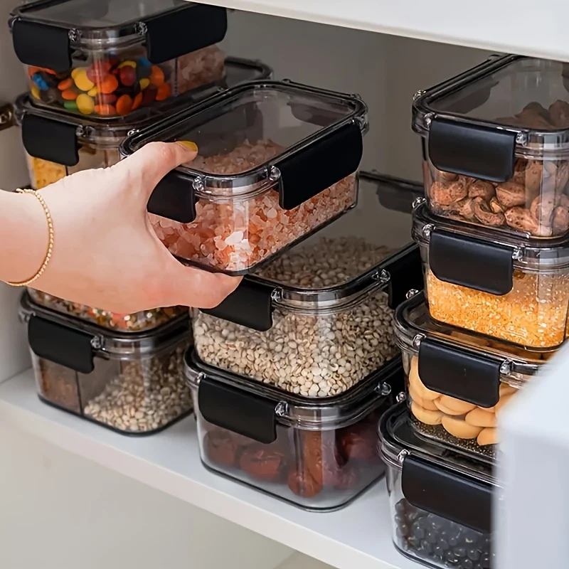 16oz BPA-Free Plastic Food Storage Containers with Leakproof Lids (4-Pack) – Ideal for Meal Prep, Lunch, Fruits & Snacks – Durable, Stackable, Dishwasher Safe