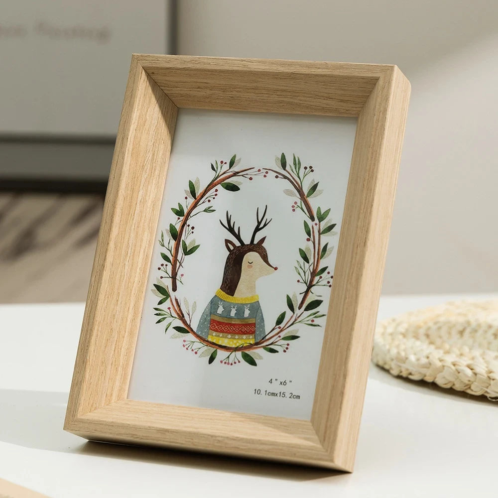 1pc Picture Frame – Pack of Picture Frames with Real Glass, Solid Wood Photo Frame for Table Top Display or Wall Mounted – White