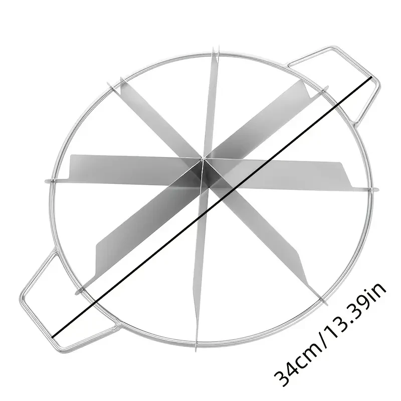 8-Slice Stainless Steel Cake and Pie Slicer – Perfect for Precise Portioning of Cakes, Pies, and Pastries