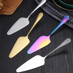 1pc Stainless Steel Pointed Cake Spatula – Perfect for Baking, Pizza, and More
