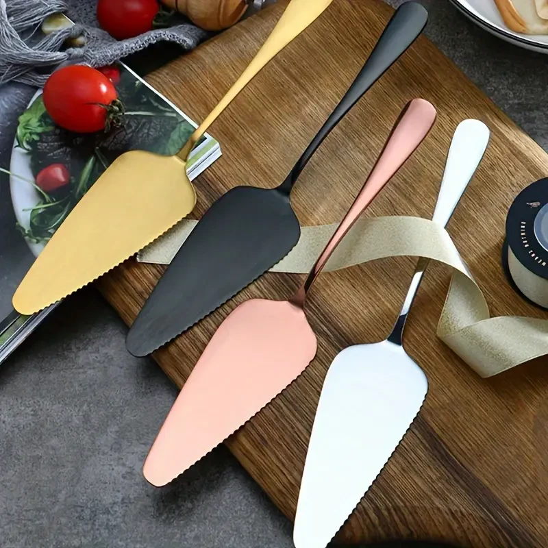 1pc Stainless Steel Pointed Cake Spatula – Perfect for Baking, Pizza, and More
