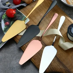 1pc Stainless Steel Pointed Cake Spatula – Perfect for Baking, Pizza, and More