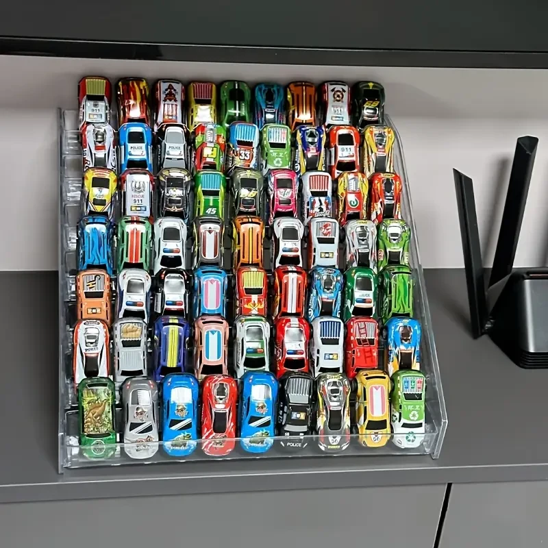 Versatile Acrylic Display Rack for Toy Cars & Jewelry – Stackable, Multi-Layer Design, Perfect for Christmas & Holiday Gifts