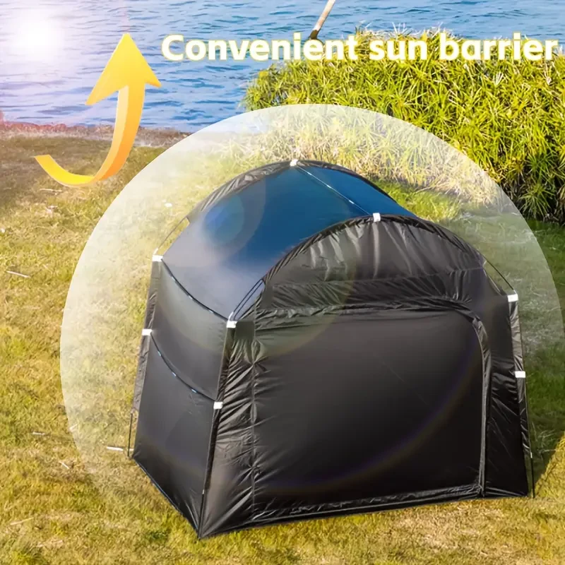 Outdoor Storage Bike Tent – Sunlight Blocking and Sun Protection Outdoor Double Door Storage Tent