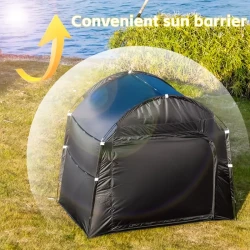 Outdoor Storage Bike Tent – Sunlight Blocking and Sun Protection Outdoor Double Door Storage Tent