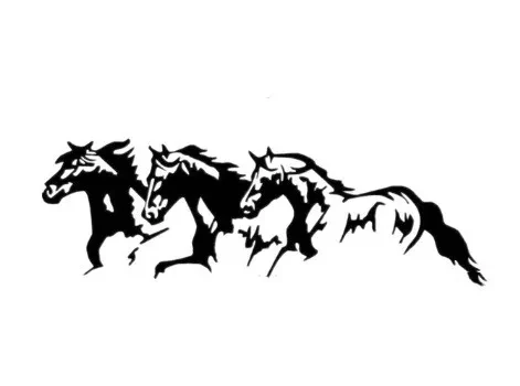 Running Horse Truck Decals