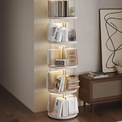 2-Tier 360° Rotating Bookshelf
